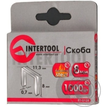 Скоби Inter Tool 1000шт. 8мм арт. RT-0128 х6 купить, цены на МегаМаркет - фото 4
