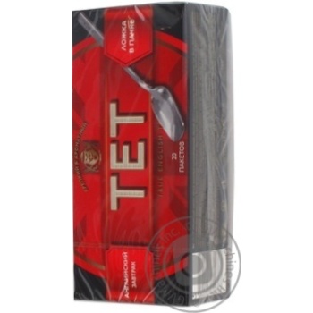 Black pekoe tea TET English Breakfast 20x2g teabags England - buy, prices for NOVUS - photo 3