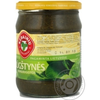 Vegetables sorrel Kedainiu konservai canned 480g glass jar - buy, prices for NOVUS - photo 3