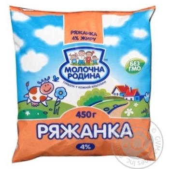 Fermented baked milk Molochna Rodyna 4% 450g sachet Ukraine - buy, prices for NOVUS - photo 3