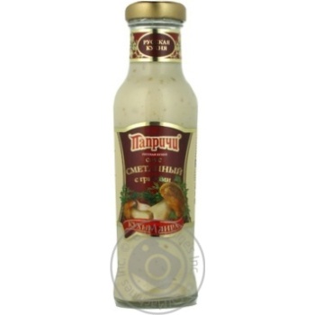 Sauce Paprichi sour cream mushroom for salad 300g glass jar - buy, prices for NOVUS - photo 1