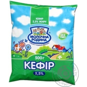 kefir molochna rodyna 2.5% 500g polyethylene packaging Ukraine - buy, prices for - photo 3