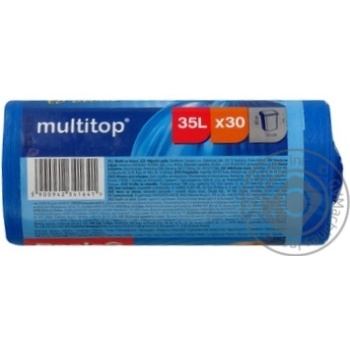 Пакети д/сміття Paclan Multitop 35л/30шт х42 купити, ціни на МегаМаркет - фото 4
