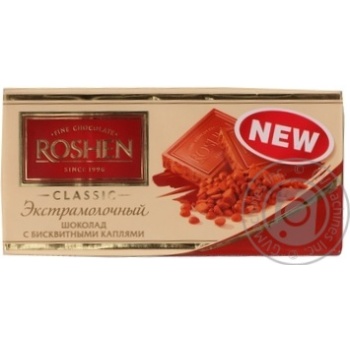 Chocolate ekstra milk Roshen 31% 100g Ukraine - buy, prices for NOVUS - photo 1