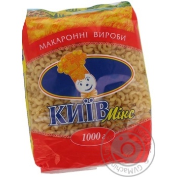 Макаронні вироби Київ Мікс Ріжки 1кг - купити, ціни на NOVUS - фото 1