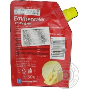 Lactima Emmentaler processed сheese 57% 150g - buy, prices for - photo 2