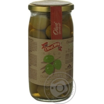 DivaOliva Gold without bone green olive 370ml - buy, prices for MegaMarket - photo 2
