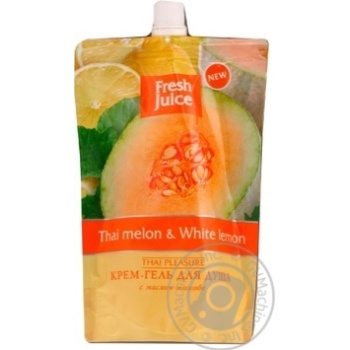 Гель для душа Fresh juice Дыня лимон дой-пак 170мл - купить, цены на Auchan - фото 1