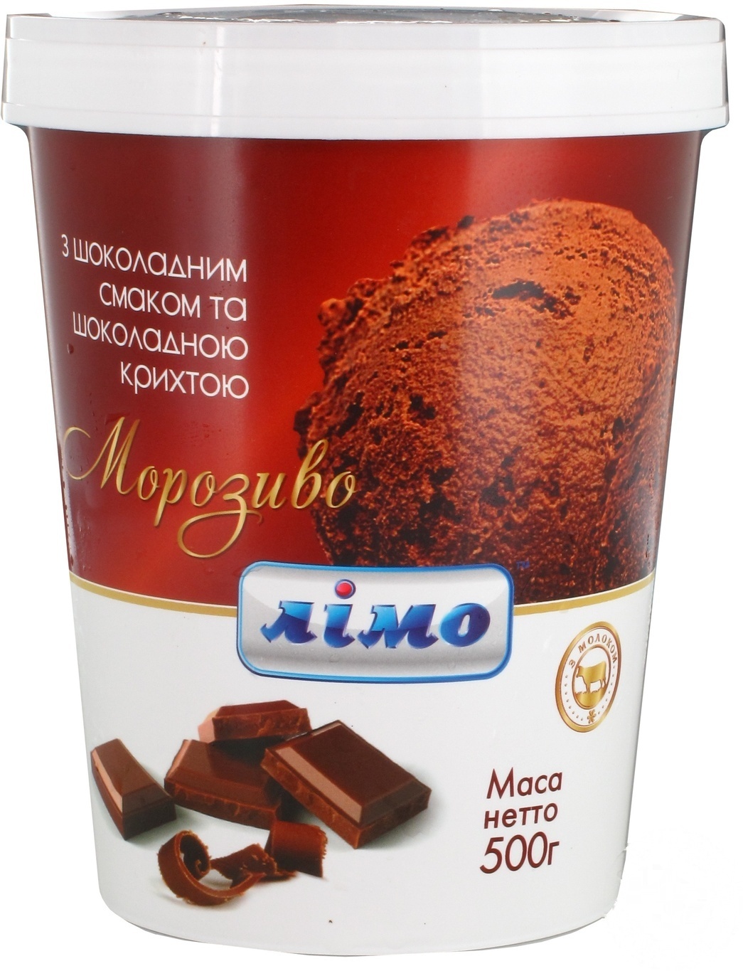 

Мороженое Лимо с шоколадным вкусом и шоколадной крошкой 500г
