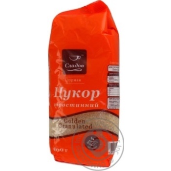 Cane sugar Sladov golden granulated 600g - buy, prices for MegaMarket - photo 1