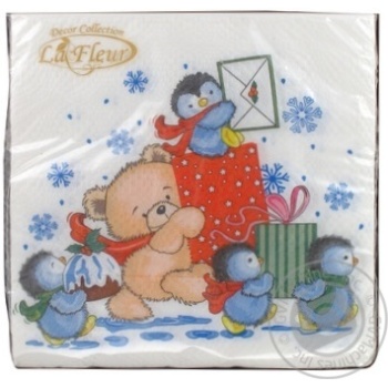 Luxy New Year Classic Napkins 33x33cm 3 layers 20pcs - buy, prices for MegaMarket - photo 1