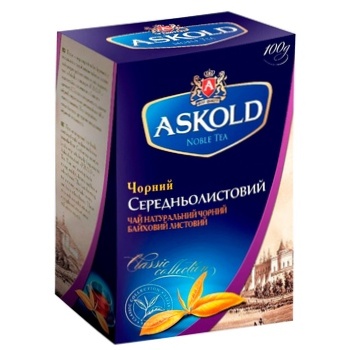 Askold Medium Leaf Black Tea 100g - buy, prices for Auchan - photo 1