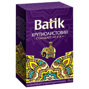 Чай Batik OPA черный крупнолистовой 50г