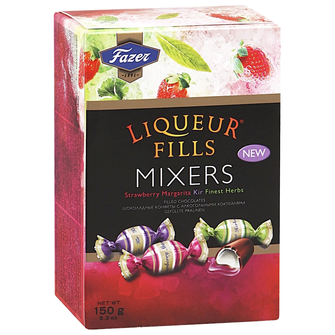

Конфеты Fazer Liqueur Fills Mixers со вкусом алкогольных коктейлей 150г