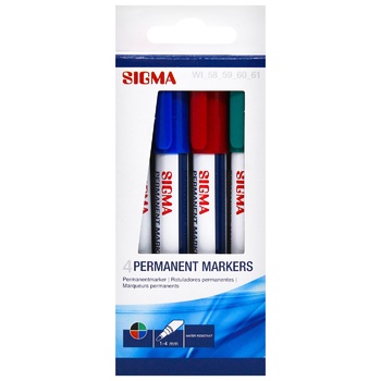 Sigma Marker Permanent 4pcs - buy, prices for Metro - photo 3