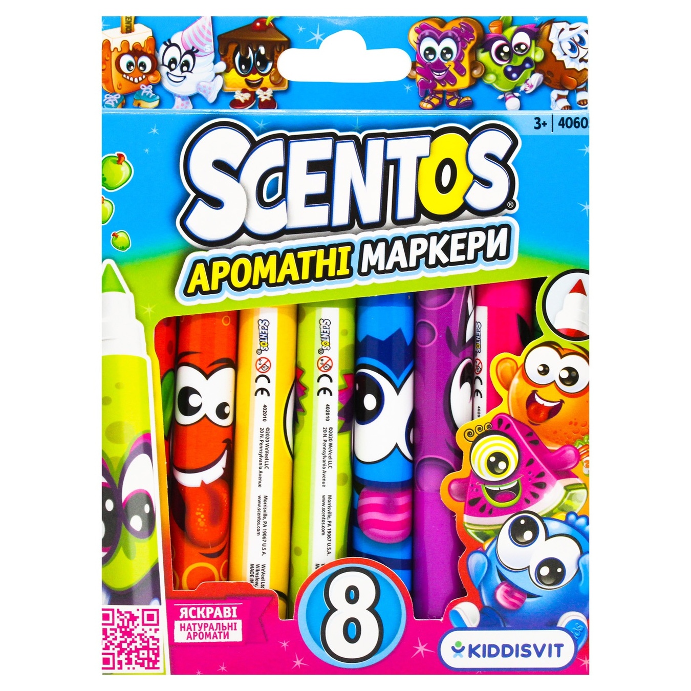 

Набор маркеров Scentos 40605 ароматных 8шт