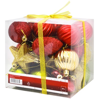 Tarrington House Set of Christmas Tree Balls 30pcs - buy, prices for - photo 1