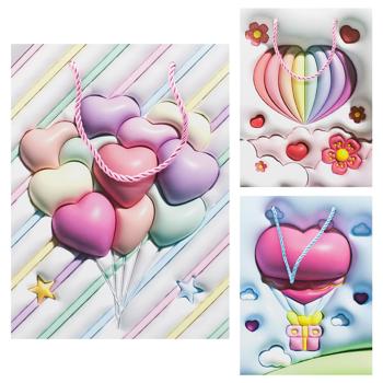 Zed Heart 3D Gift Bag in Assortment - buy, prices for EKO Market - photo 1