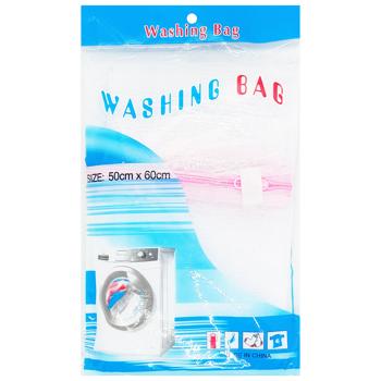 Pink Zipper Laundry Bag 50*60cm - buy, prices for Tavria V - photo 1