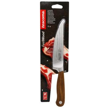 Ніж Tescoma Feelwood порційний 15см - купити, ціни на МегаМаркет - фото 1