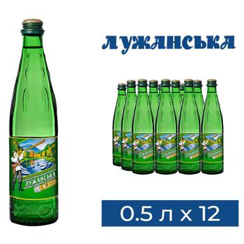 Вода мінеральна Лужанська сильногазована 0,5л