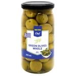 Metro  Chef Whole Green Olives 370ml