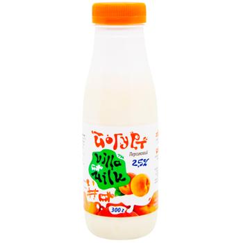 Villa Milk Peach Yogurt 2.5% 300g - buy, prices for COSMOS - photo 1