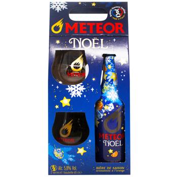 Meteor Noel Beer 5.8% 0.65l + 2 Glasses - buy, prices for WINETIME - photo 2