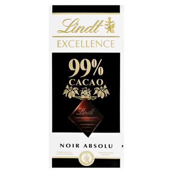 Шоколад черный Lindt Excellence 99% 50г - купить, цены на КОСМОС - фото 1