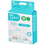 Velvet Paw TOFU Kitten наповнювач для котячого туалету 6 л - дитяча присипка