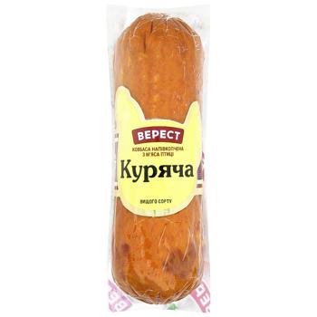 Ковбаса Верест Куряча напівкопчена вищий сорт 350г - купити, ціни на Auchan - фото 1