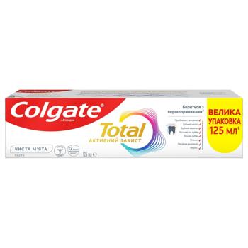 Зубная паста Colgate Total Чистая мята 125мл - купить, цены на Идеал - фото 1