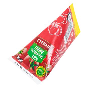 Hurman Tomato Puree 12% 70g - buy, prices for EKO Market - photo 1