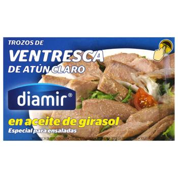 Тунець Diamir жовтоперий філе в оливковій олії 120 г - купить, цены на МегаМаркет - фото 4