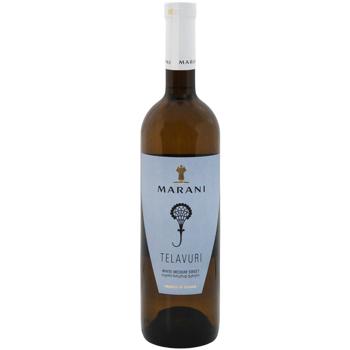 Marani Telavuri White Semisweet Wine 11.5% 0.75l - buy, prices for AlcoHub - photo 1