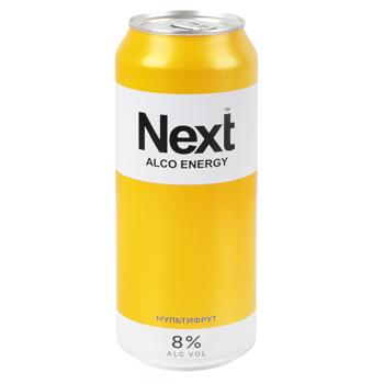 Next Multifruit Highly Carbonated Energy Drink 8% 0.5l - buy, prices for NOVUS - photo 1