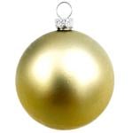 Champagne Plastic Christmas Tree Ball 20cm