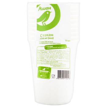Auchan Paper Cup 250ml 10pcs
