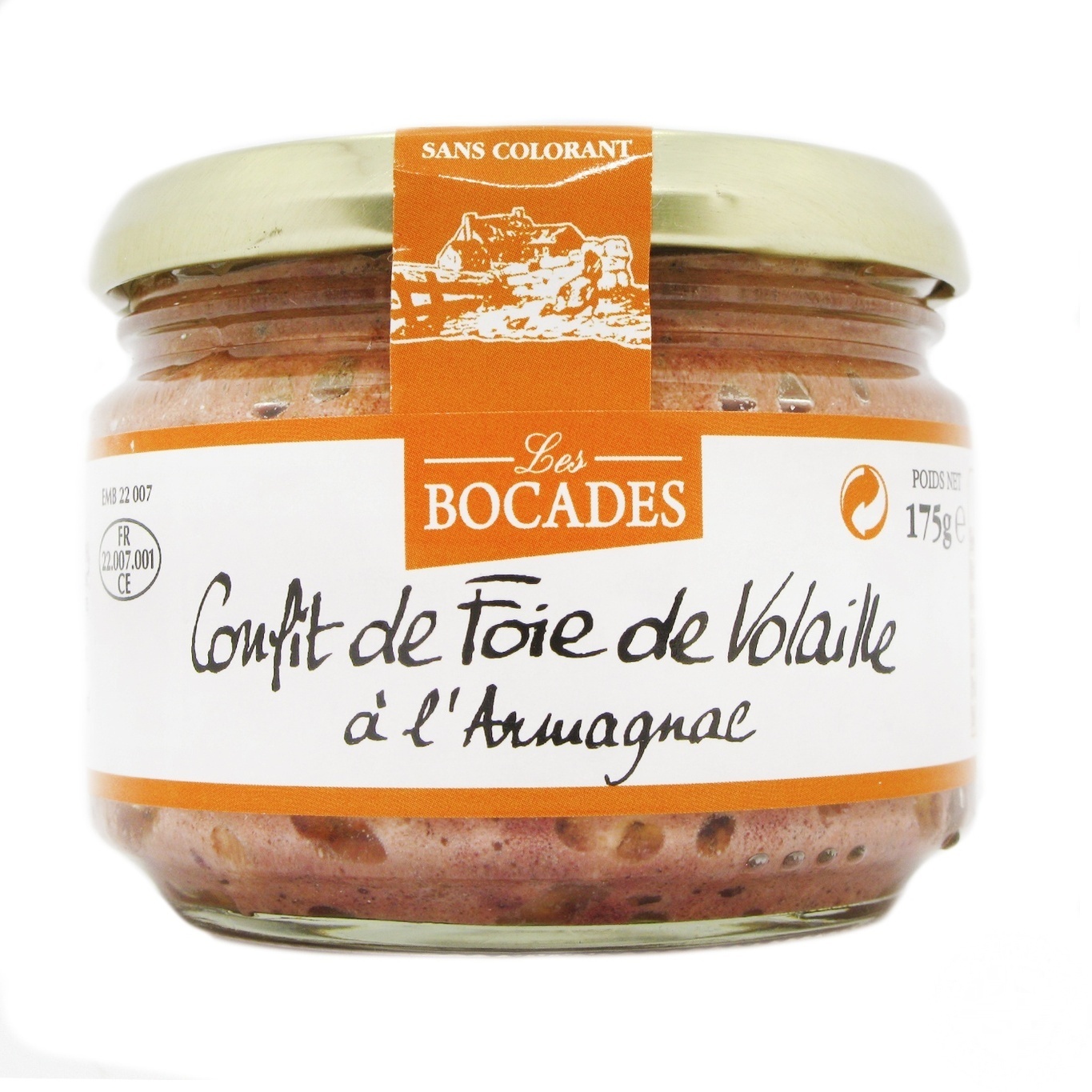 

Паштет Les Bocades Конфи де Фуа с арманьяком 175г