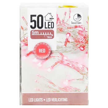 Гірлянда внутрішня кольорова 50LED 5м в асортименті - купити, ціни на METRO - фото 4