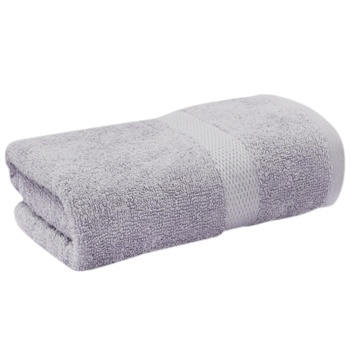 Saffran Terry Towel Border 50х90cm grey - buy, prices for MegaMarket - photo 2