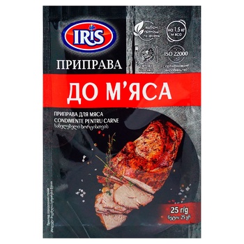 Приправа Iris до м`яса 25г - купити, ціни на Торба - фото 2
