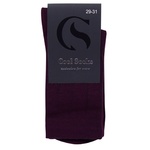 Cool Socks StripeS Men's Burgundy Size 29-31