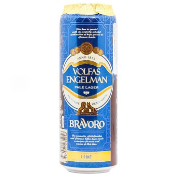 Пиво Volfas Engelman Bravoro 5% 0,568л - купить, цены на - фото 1