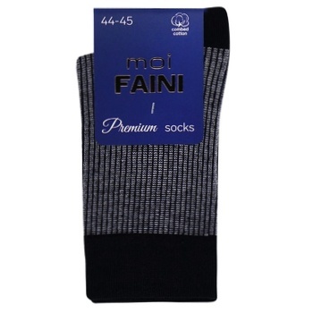 Шкарпетки Moi Faini Жакардові Смуги чоловічі чорно-білі розмір 44-45 Шкарпетки Moi Faini Жакардові Смуги чоловічі чорно-білі розмір 44-45 - купити, ціни на - фото 2