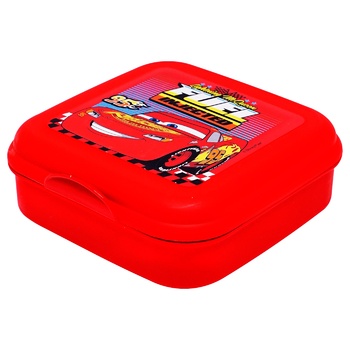 Disney Cars Plastic Lunchbox 14.5x14.5x3.5cm - buy, prices for COSMOS - photo 1