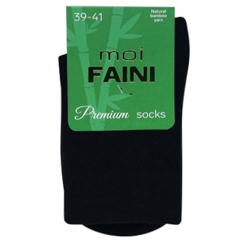 Moi Faini Classic Men's Black Socks Size 39-41 - buy, prices for NOVUS - photo 2