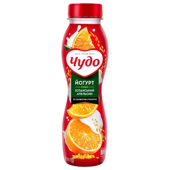 Chudo Yogurt Spanish Orange 2.5% 270g - buy, prices for NOVUS - photo 1