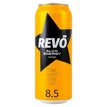 Revo Alco Energy Mango Low-Alcoholic Energy Drink 8.5% 0.5l