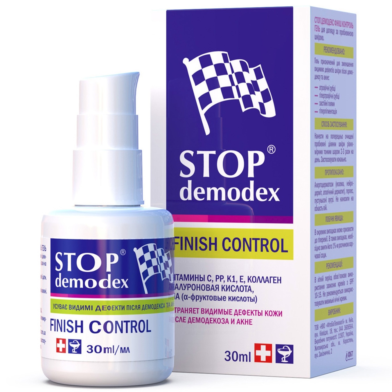 

Гель Stop demodex Finish control 30мл